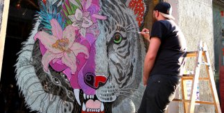 Arte urbano en Madrid - Pinta Malasana