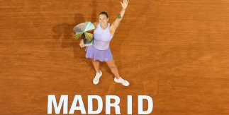 La bielorrusa Aryna Sabalenka, ganadora del Mutua Open Madrid de tenis en 2025