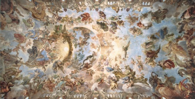 Bóveda con la Apoteosis de la Monarquía Española GIORDANO, LUCA  © Museo Nacional del Prado