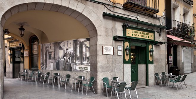 Entrada Chocolatería San Ginés