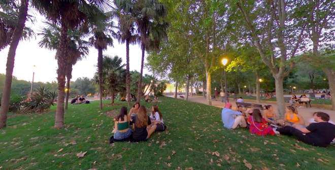 Jardines del Templo de Debod. © Madrid Destino