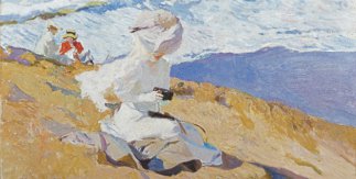 Joaquín Sorolla. Instantánea, Biarritz. Biarritz, verano de 1906.Óleo sobre lienzo, 62 x 93,5 cm. Madrid, Museo Sorolla