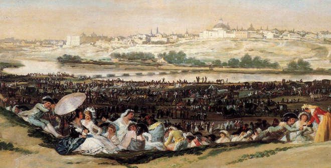 La pradera de San Isidro. Goya.