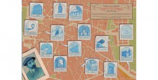 Mapa cultural ilustrado Baroja por Madrid