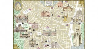 Mapa cultural ilustrado El Madrid de la Beata Mariana de Jesús