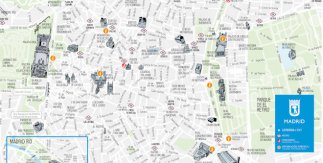 Mapa turístico Madrid