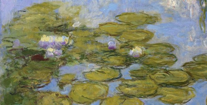 Claude Monet. Nenúfares. 1916-1919. Óleo sobre lienzo. 200 x 180 cm. Riehen/Basel, Fondation Beyeler, Beyeler Collection