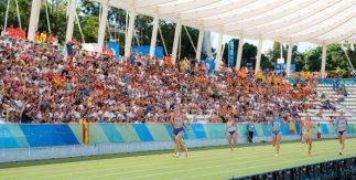 La holandesa Femke Bol ganó los 400 metros del Campeonato de Europa por Equipos de Atletismo. Estadio Vallehermoso. 27 junio 2025. © RFEA / Sportsmedia