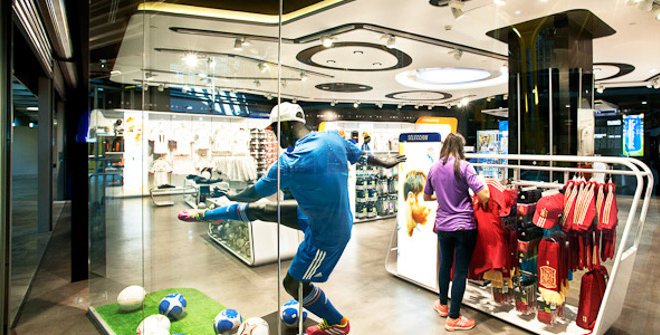 Tiendas de equipos de fútbol