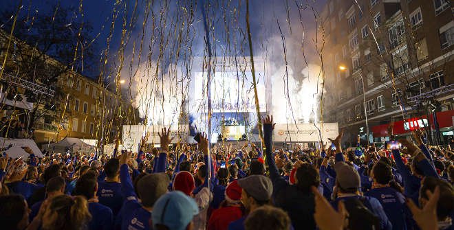 San Silvestre Vallecana 2023. Ambiente en la salida de la carrera popular