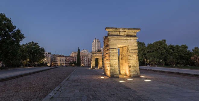 Templo de Debod al atardecer. © Madrid Destino