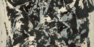 Jackson Pollock. Marrón y plata I, c. 1951. Esmalte y pintura plateada sobre lienzo. 144,7 x 107,9 cm. © The Pollock-Krasner Foundation, VEGAP, Madrid