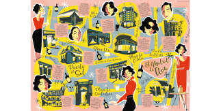 Mapa cultural ilustrado El Madrid de Ava Gardner